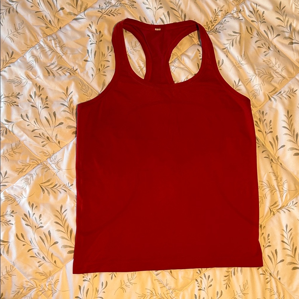 Lululemon Athletica Vibrant Red Tank Top size 12